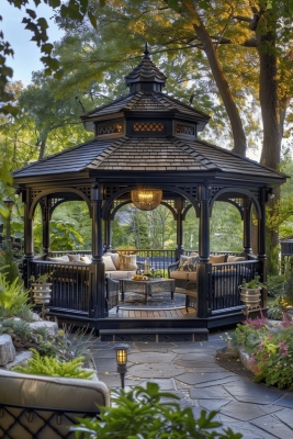 Gazebo mewah segi 8