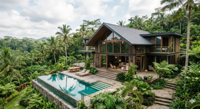 Inspirasi Rumah kayu pribadi dalam hutan