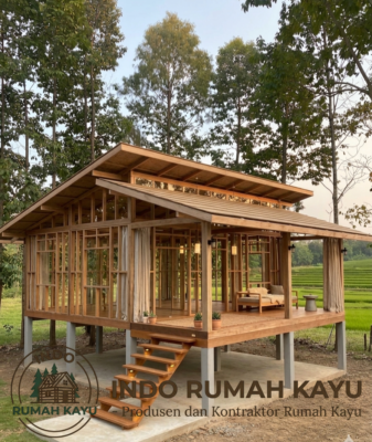Inspirasi Rumah Kayu Panggung untuk Bisnis Villa Kontemporer yang Instagramable